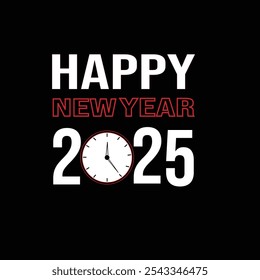 HIGH -QUALITY NEW YEAR T-SHIRT DESIGN -EDITABLE EPS