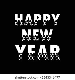 HIGH -QUALITY NEW YEAR T-SHIRT DESIGN -EDITABLE EPS