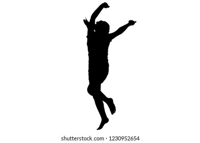 High quality original illustration of dancing girl. Belly dancing. Silhouette.