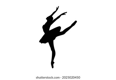 High quality original illustration of dancing girl.