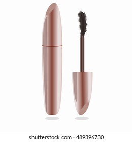 High quality original trendy Vector illustration of isolated mascara tube