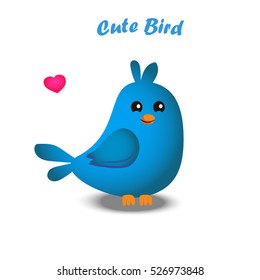 High quality original trendy vector illustration of cute colorful birds