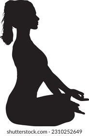 High quality original vector illustration of a gymnast. yoga
