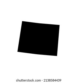 High quality outline map of Colorado is a state of United States. Vector illustration.