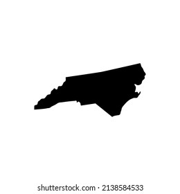 High Quality Outline Map North Carolina Stock Vector (Royalty Free ...