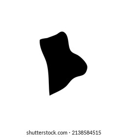 High quality outline map of Rhode Island is a state of United States. Vector illustration.