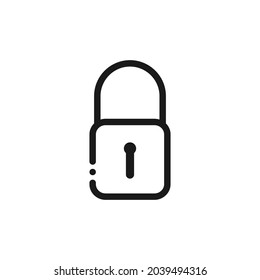 High quality padlock-lock icon. Unique and very suitable for your web design, UI, mobile app design, logo, etc. 
Vector illustration on a white background.