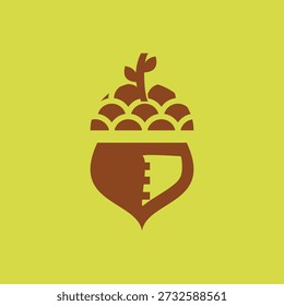 Ilustração vetorial de ícone de pinho de alta qualidade para projetos temáticos de natureza e floresta. Adequado para ecologia, marcas orgânicas, logotipos, aplicativos, web design e gráficos ambientais.