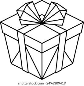 High Quality Polygonal Gift Vector