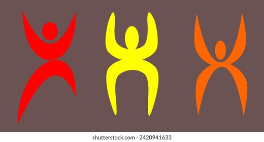 High Quality Premium Swastik symbol set illustration graphic design with different color and variants. Using in festival or weeding purpose for your projects, isolated light gray background.