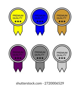 colección de alta calidad de la insignia de la etiqueta del producto en diversos colores
