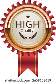Hochwertige Produkt Medaille Vektorgrafik