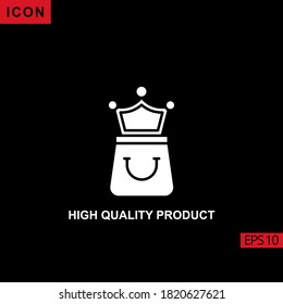 High Quality product vector icon on black background. Illustration flat icon for graphic, print media interfaces and web design.
