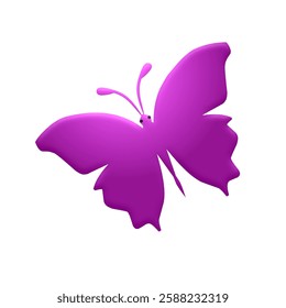 High quality purple butterfly image. Ideal for various creative projects that require an elegant and natural touch.