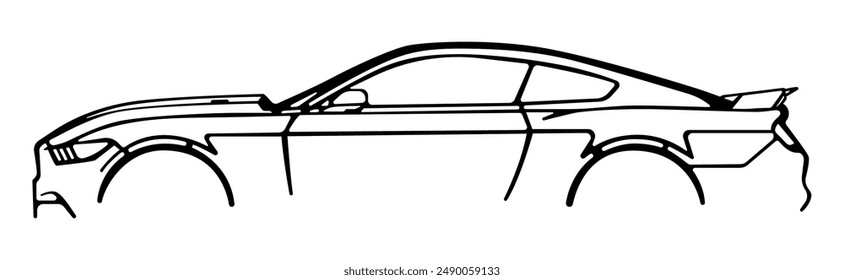 High Quality Race Car Vector