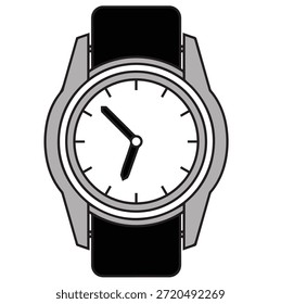 Hochwertiges realistisches Uhrenvektorset mit modernen Smartwatches und klassischen analogen Armbanduhren. Perfekt für Webdesign, mobile App-UI, Branding, Präsentationen, Werbung und kommerzielle Projekte. Vollständig bearbeitbare Vektorgrafik.