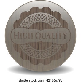 High Quality realistic wooden emblem