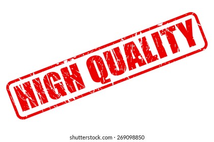 High quality red stamp text on white