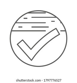 High quality resistant surface concept isolated icon