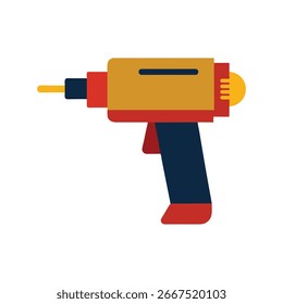 High quality rivet gun design ideal for construction metalworking repair and industrial fastening tool projects Vector illustration on white background.