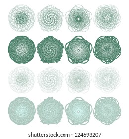 High quality rossete vector elements for diploma or certificate. Vector EPS+