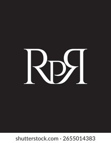 Diseño de logotipo RPR de alta calidad con tipografía limpia, profesional y moderna. Este monograma de Vector combina las letras RPR en un símbolo elegante y minimalista perfecto para su uso en la marca corporativa, 