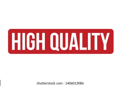 High Quality Rubber Stamp. Red High Quality Stamp Seal – Vector