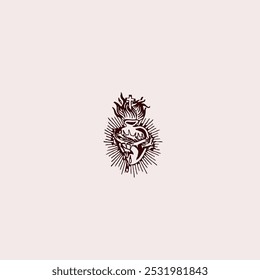 HIGH QUALITY SACRED HEART JESUS VECTOR, ARE GREAT FOR USING VARIOUS TYPES OF DESIGN WORK LIKET-SHIRT, TATTOO AND HOME WALL DESIGN