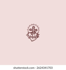 ALTA QUALIDADE SAGRADO CORAÇÃO JESUS VETOR, SÃO ÓTIMOS PARA USAR VÁRIOS TIPOS DE TRABALHO DE DESIGN CAMISA, TATUAGEM E DESIGN DE PAREDE DA CASA