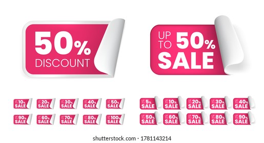 High Quality Sale Tags Vector Collection . Isolated Vector Elements