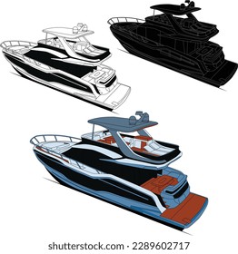 High quality sea vessel vector.