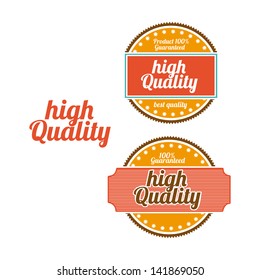 high quality seals over white background vector illustration