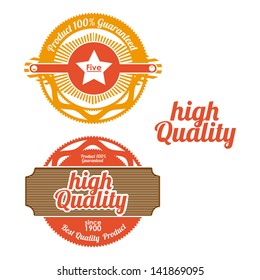 high quality seals over white background vector illustration