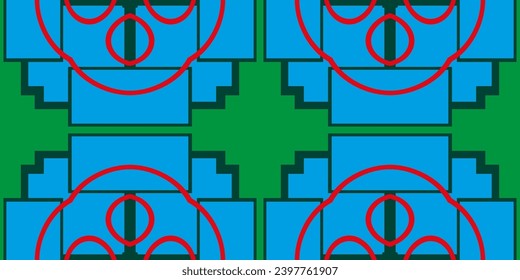 High quality seamless realistic texture. Pattern with abstract geometric style. 