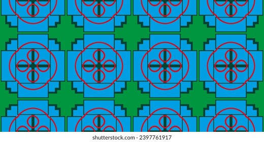High quality seamless realistic texture. Pattern with abstract geometric style. 