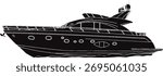 High quality small boat vector 