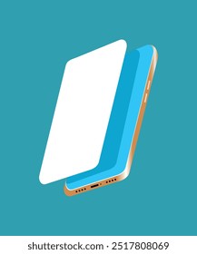 High Quality Smartphone white screen mockup