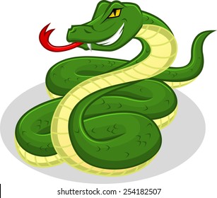 High Quality Snake Vector Cartoon Illustration