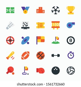 High quality sport flat icons for you and you can use these icons for any projects
