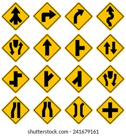 High quality Standard Traffic sign collection.