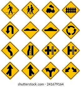 High quality Standard Traffic sign collection.