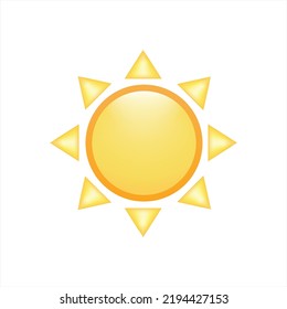 high quality Sun Sunshine Cloud icon logo symbol sign isolated 3d vector background chat comment weather climate vector illustration meteorology reactions template emoji character message svg