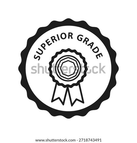 High quality superior grade seal badge icon Vector