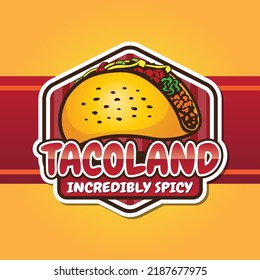 The High Quality Taco Logo is perfect for a Taco franchise business