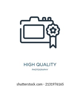 high quality thin line icon. business, best linear icons from photography concept isolated outline sign. Vector illustration symbol element for web design and apps.