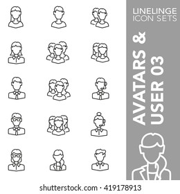 High quality thin line icons of professional and user picture. Linelinge are the best pictogram pack unique linear design for all dimensions and devices. Stroke vector logo symbol and website content.