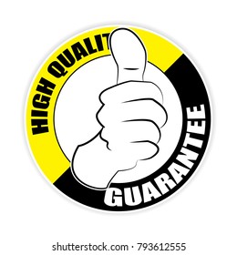 High quality thumb up sticker,vector illustration