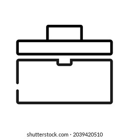 High quality tool box industrial icon. Very suitable for your web design, UI, mobile app design, logo, etc. 
Vector illustration on a white background. Industrial, repairing, workshop