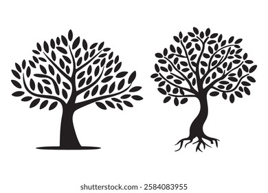 High Quality Tree  Silhouette vector