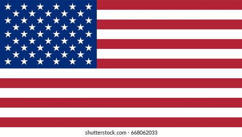 High quality United States vector flag